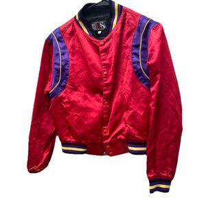 Vintage No Doubt Gwen Stefani Red Varsity Jacket  Women’s Sz L/XL Rock 90s READ!